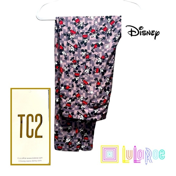 LulaRoe Disney Leggings, Tall & Curvy TC2 18-26, Soft & Comfy, Mickey Mouse NWT - Picture 1 of 14